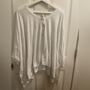 Free People oversized white shirt